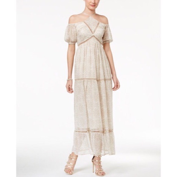 macys cream dress